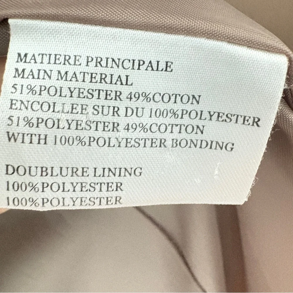 BURTON BY LONDON TAN  DOUBLE BREAST MID LENGHT TRENCH SIZE 40 - Picture 7 of 12